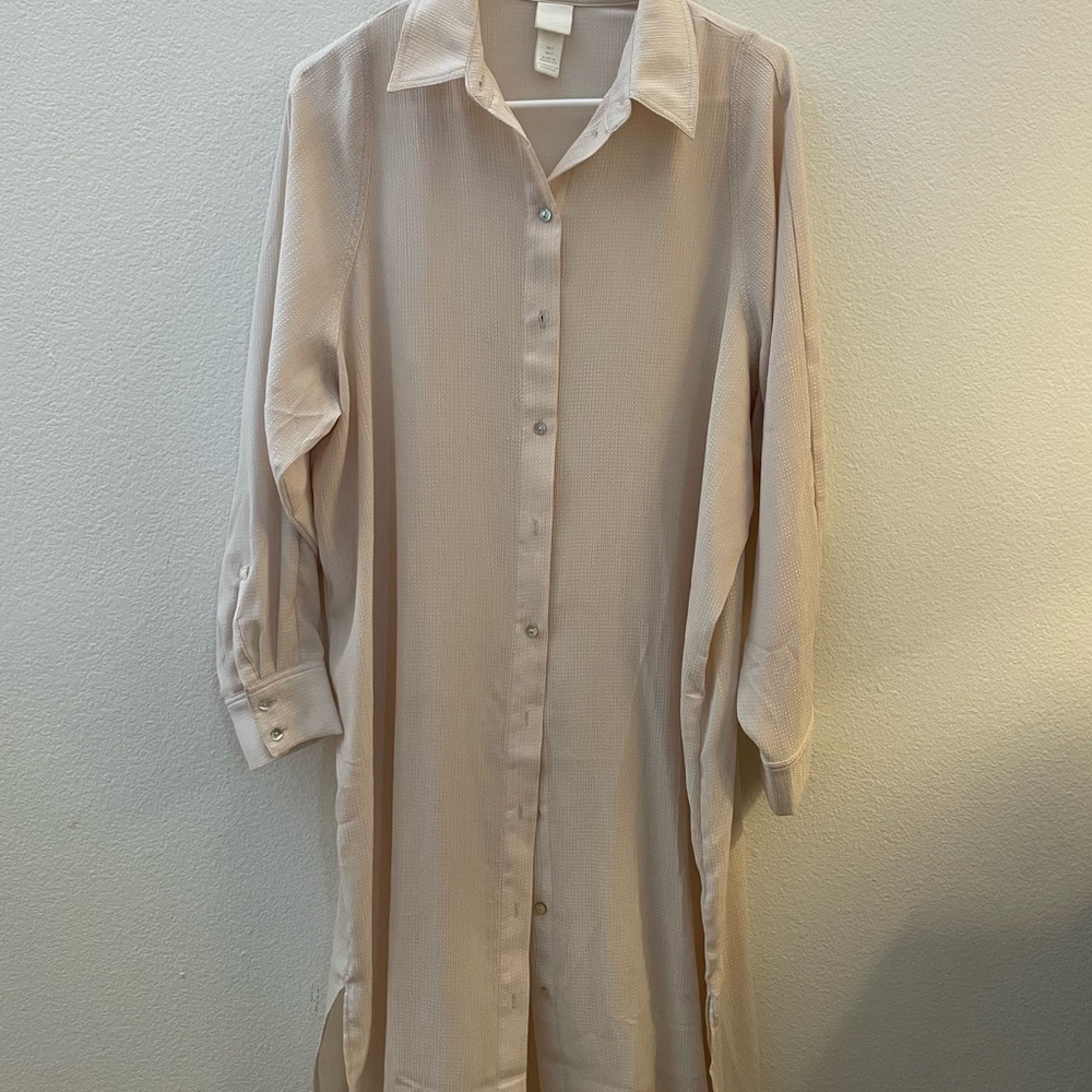 Floor length blush pink/ cream